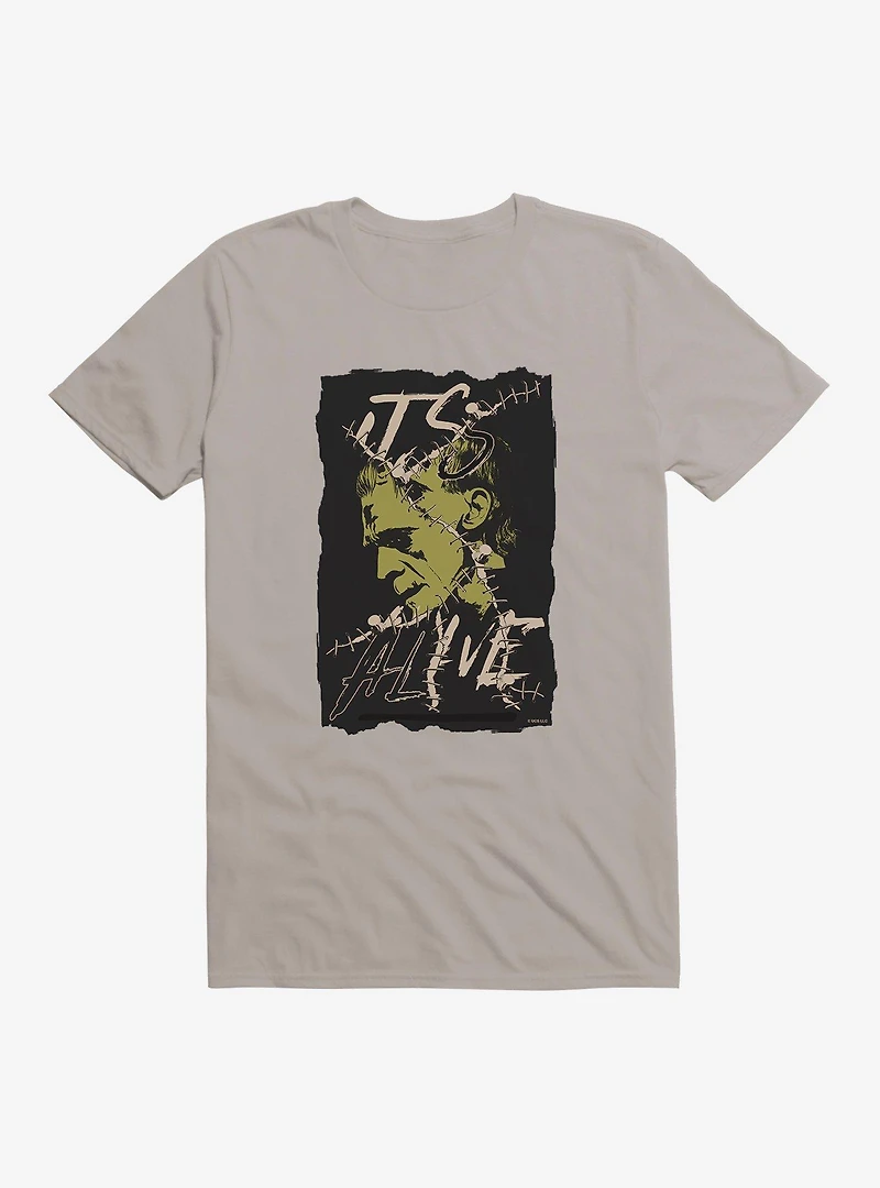Universal Monsters Frankenstein Alive Portrait T-Shirt