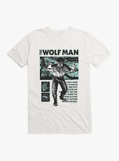 Universal Monsters The Wolf Man From To Beast T-Shirt