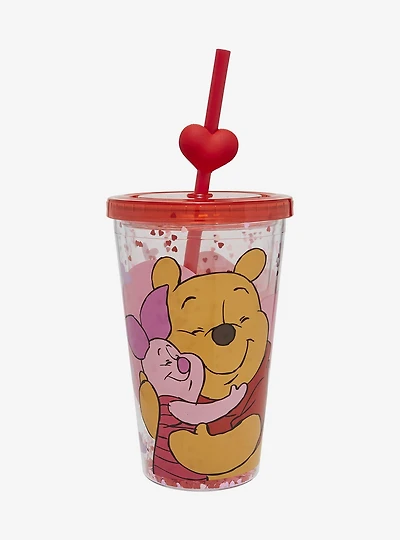 Disney Winnie the Pooh Piglet & Pooh Bear Valentine's Day Confetti Carnival Cup — BoxLunch Exclusive