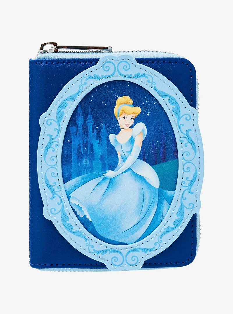 Loungefly Disney Cinderella 75th Anniversary Frame Portrait Small Zip Wallet