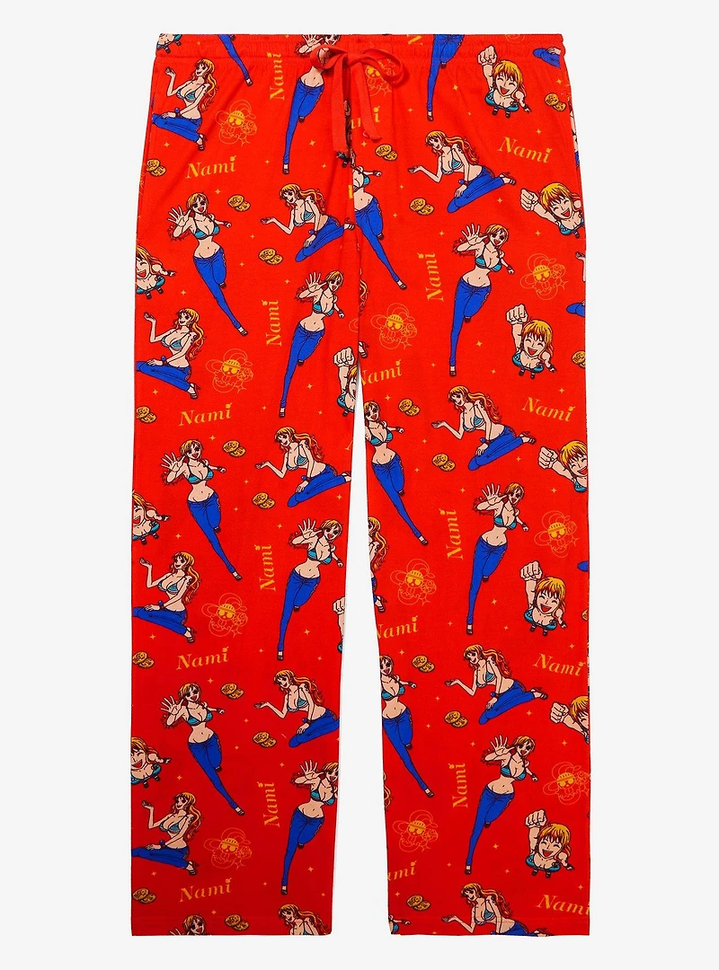 One Piece Nami Allover Print Sleep Pants — BoxLunch Exclusive