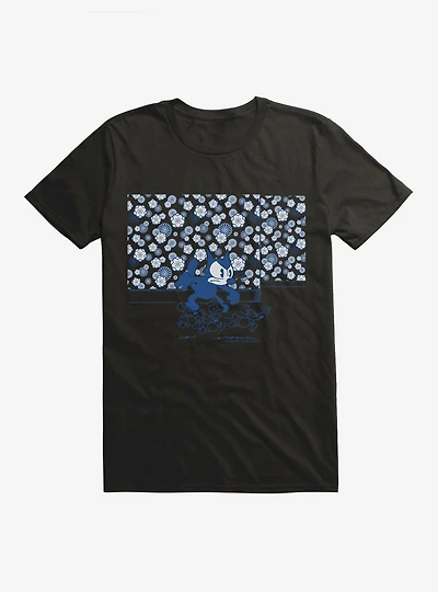 Felix The Cat And Mouse Sketch T-Shirt