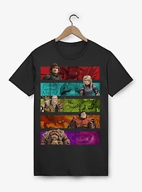 How To Train Your Dragon Character Bars T-Shirt