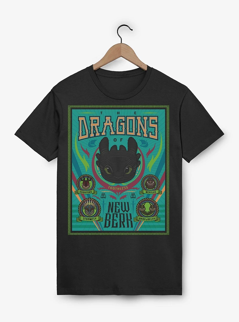 How To Train Your Dragon The Dragons Of New Berk T-Shirt