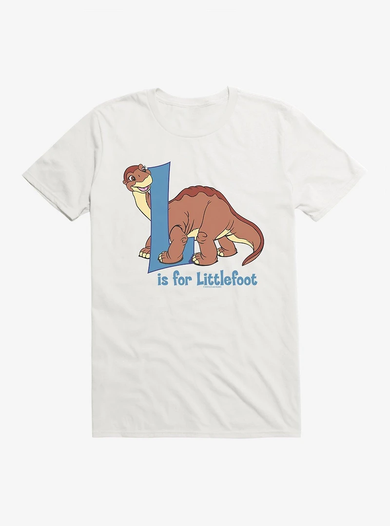 The Land Before Time L Is For Littlefoot Alphabet T-Shirt