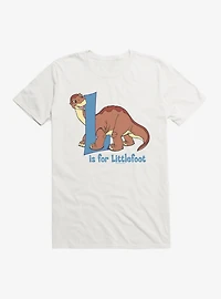 The Land Before Time L Is For Littlefoot Alphabet T-Shirt