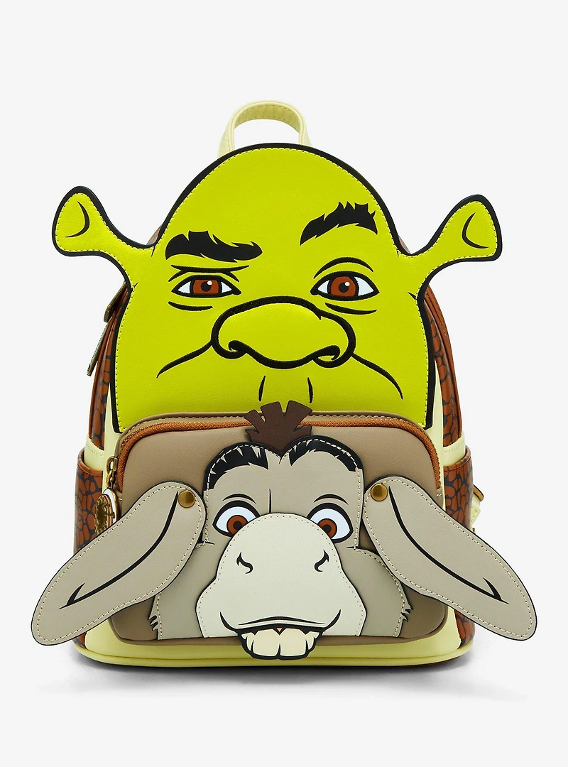 Loungefly DreamWorks Shrek Donkey & Shrek Figural Mini Backpack