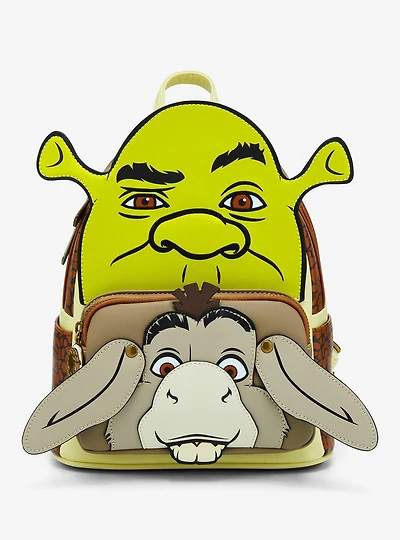 Loungefly DreamWorks Shrek Donkey & Shrek Figural Mini Backpack