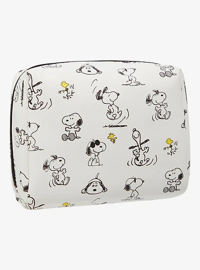Peanuts Snoopy & Woodstock Allover Print Cosmetic Bag - BoxLunch Exclusive