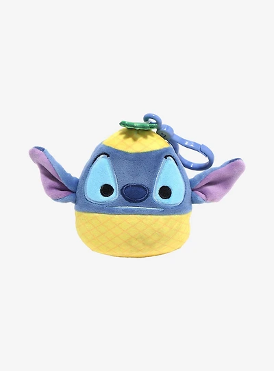 Squishmallows Disney Lilo & Stitch Pineapple Stitch 3 Inch Plush Bag Clip