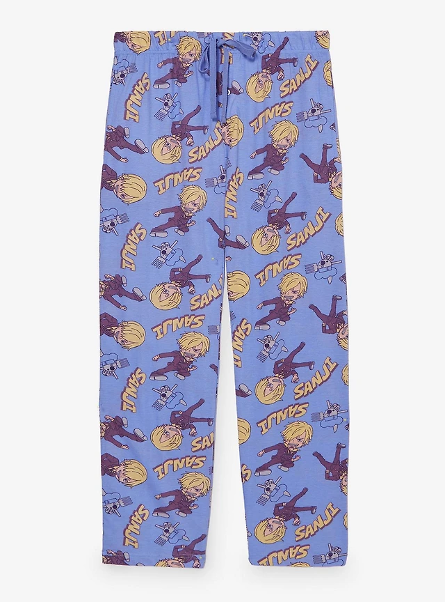 One Piece Sanji Allover Print Sleep Pants — BoxLunch Exclusive