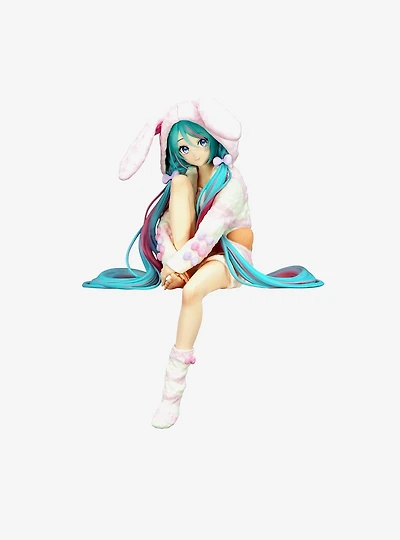 FuRyu Vocaloid Noodle Stopper Hatsune Miku Figure (Rabbit Ear Hood Ver.)