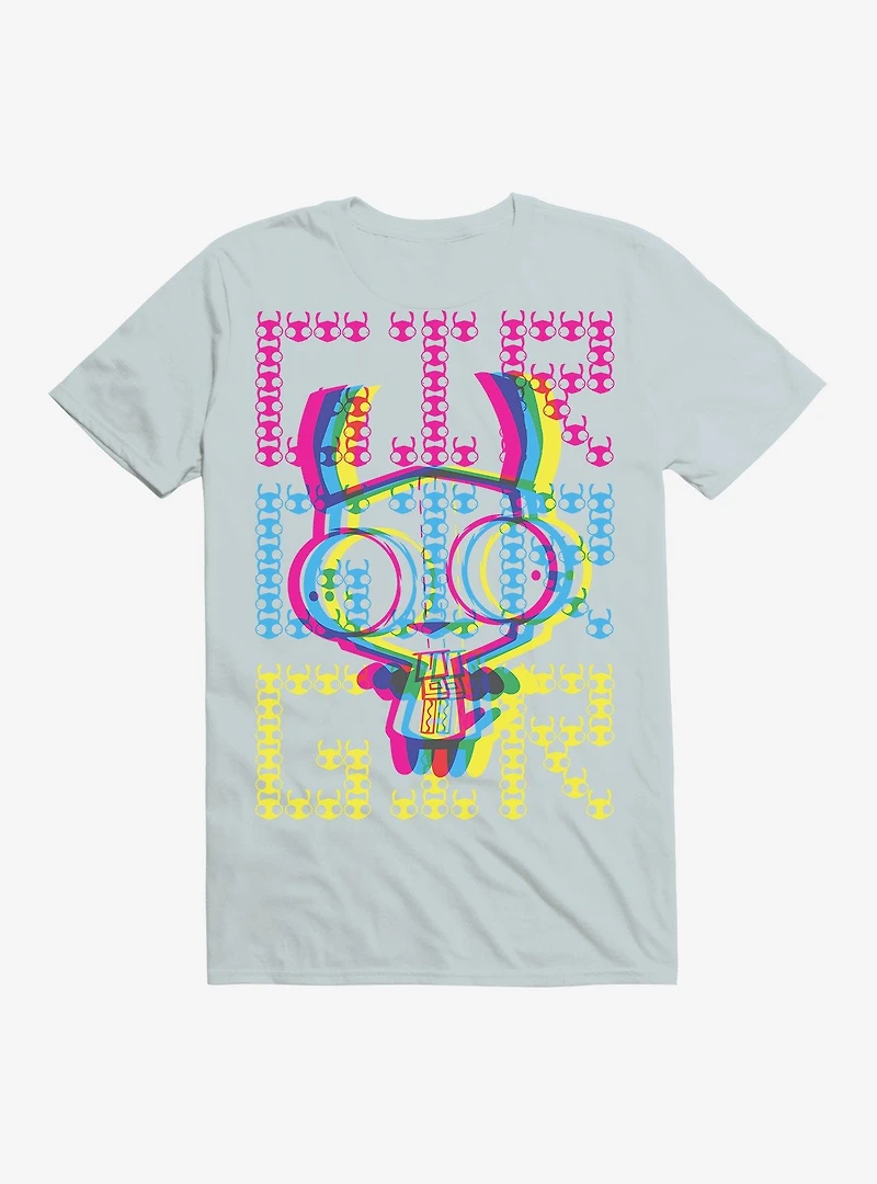 Invader Zim Gir Neon Stack T-Shirt
