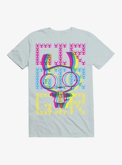 Invader Zim Gir Neon Stack T-Shirt