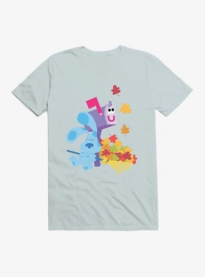 Blue's Clues Mailbox And Blue Autumn Leaves T-Shirt
