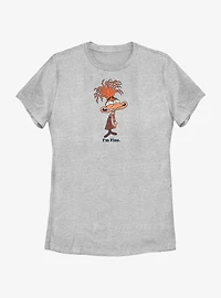 Disney Pixar Inside Out 2 Totally Fine Womens T-Shirt