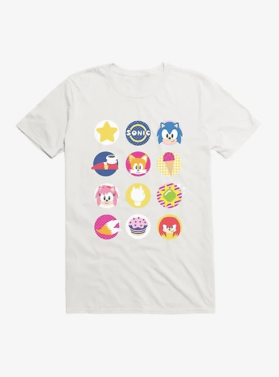 Sonic The Hedgehog And Friends Icons T-Shirt