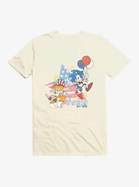 Sonic The Hedgehog Tails Fourth Of July T-Shirt