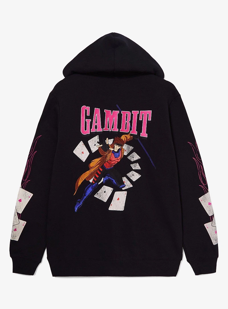 Marvel X-Men '97 Gambit Cards Zip Hoodie