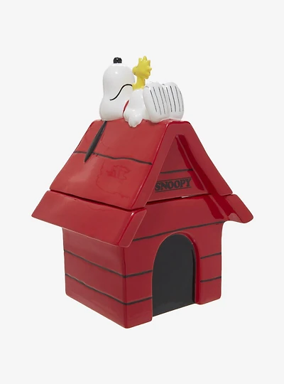 Peanuts Snoopy Doghouse Figural Cookie Jar