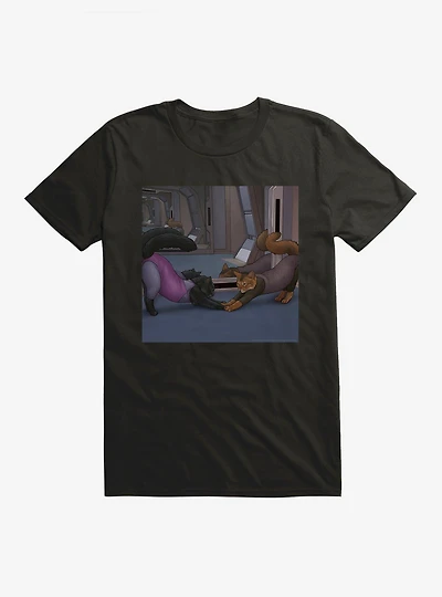 Star Trek The Next Generation Cats Stretch T-Shirt