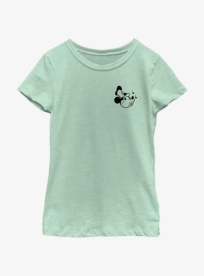 Disney Mickey Mouse Steamboat Whistling Pocket Youth Girls T-Shirt