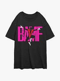 X-Men Nightcrawler BAMF Womens Oversized T-Shirt