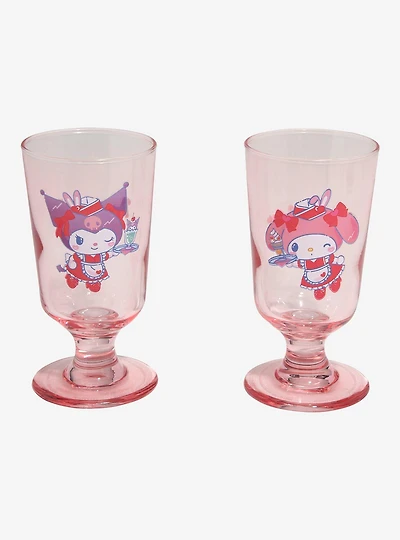 Sanrio My Melody & Kuromi Diner Milkshake Glass Set — BoxLunch Exclusive