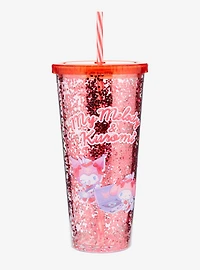 Sanrio My Melody & Kuromi Diner Glitter Carnival Cup with Straw - BoxLunch Exclusive
