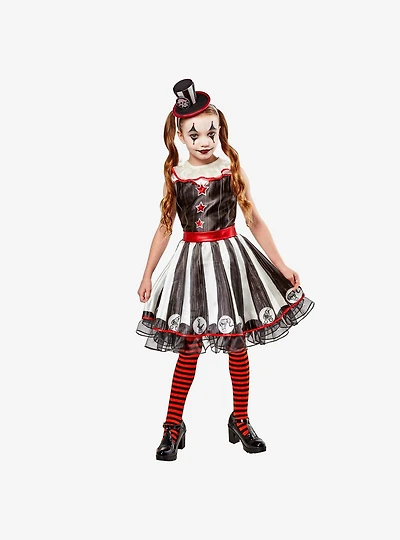 Vintage Silly Stripe Circus Clown Youth Costume