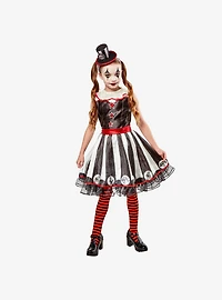 Vintage Silly Stripe Circus Clown Youth Costume
