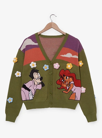 Her Universe Disney A Goofy Movie Max & Roxanne Flower Field Women's Cardigan - BoxLunch Exclusive