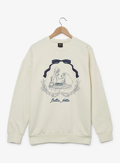 Our Universe Disney Lady and the Tramp Bella Notte Bow Crewneck — BoxLunch Exclusive
