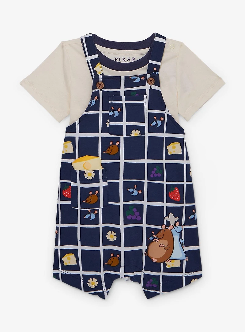 Disney Pixar Ratatouille Emile & Remy Food Infant Overall Shirt Set - BoxLunch Exclusive
