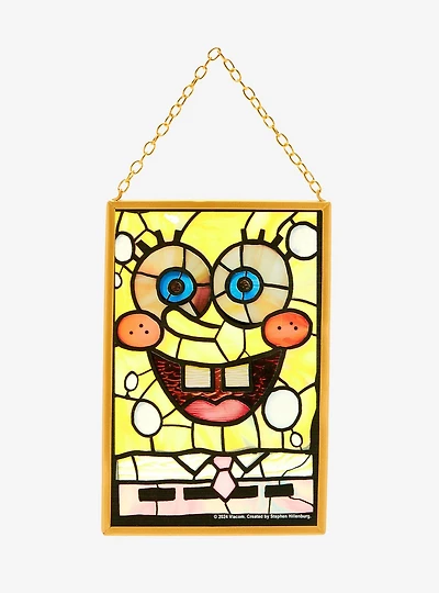 SpongeBob SquarePants Stained Glass Portrait Wall Hanging - BoxLunch Exclusive