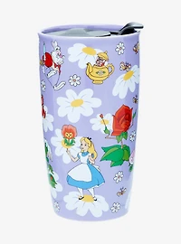 Disney Alice in Wonderland Floral Travel Mug