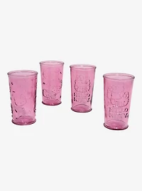 Sanrio Hello Kitty Embossed Glass Set