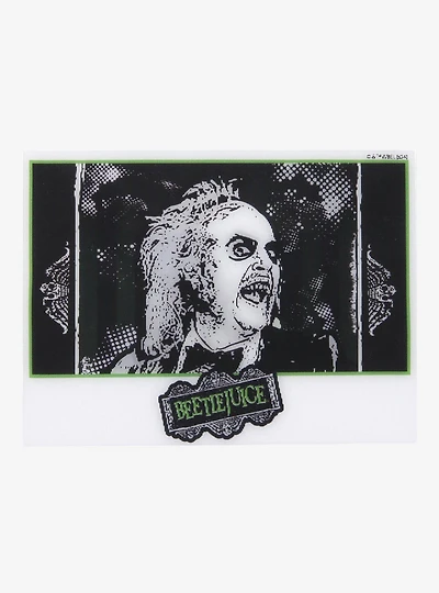 Beetlejuice Polaroid Lenticular Sticker