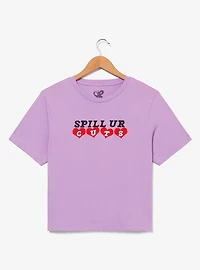 Olivia Rodrigo Spill Ur Guts Women's Cropped T-Shirt - BoxLunch Exclusive