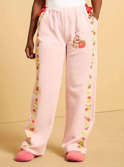 Strawberry Shortcake Stripes Wide Leg Women's Sweatpants - BoxLunch Exclusive
