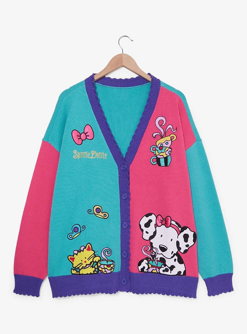 Sanrio Spottie Dottie Color Block Women's Plus Cardigan - BoxLunch Exclusive