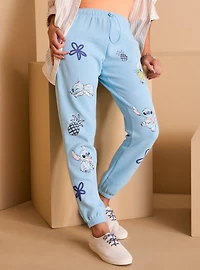 Disney Lilo & Stitch Floral Allover Print Women's Joggers - BoxLunch Exclusive