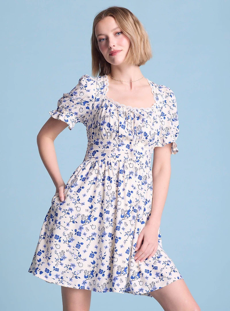 Disney Snow White and the Seven Dwarfs Floral Allover Print Dress — BoxLunch Exclusive