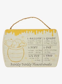 Disney Winnie the Pooh Tonal Pooh Bear Kitchen Conversion Chart Wall Sign - BoxLunch Exclusive