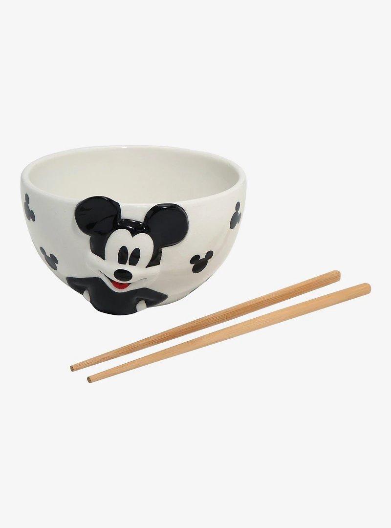 Disney Mickey Mouse Polka Dot Ramen Bowl Set