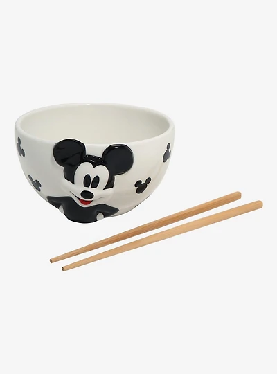 Disney Mickey Mouse Polka Dot Ramen Bowl Set