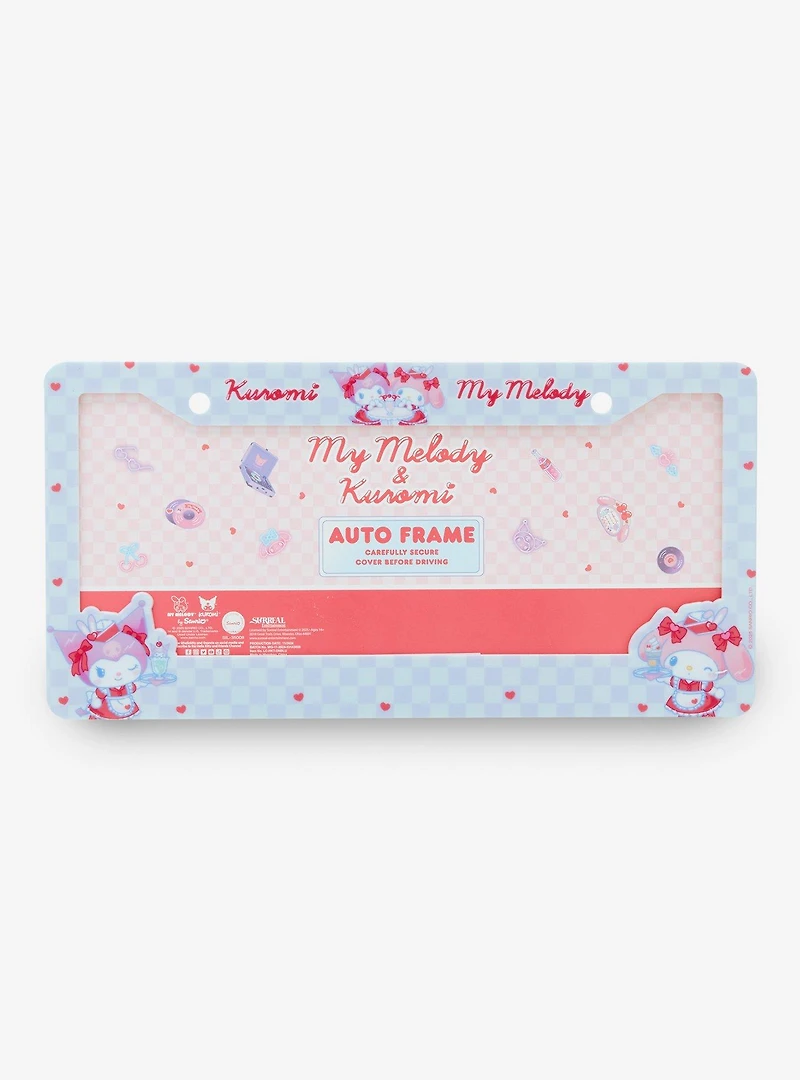 Sanrio My Melody & Kuromi Diner Licence Plate Frame — BoxLunch Exclusive