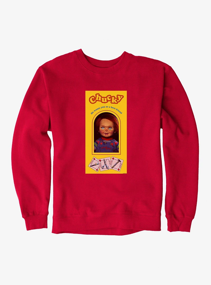 Chucky New Doll Box Sweatshirt