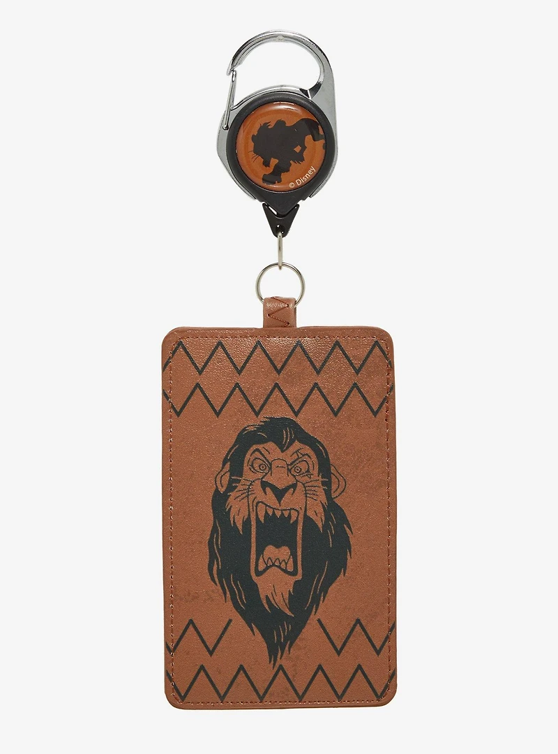 Loungefly Disney The Lion King Scar Retractable Leather Lanyard