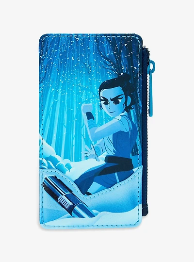 Loungefly Star Wars: The Force Awakens Rey with Lightsaber Cardholder